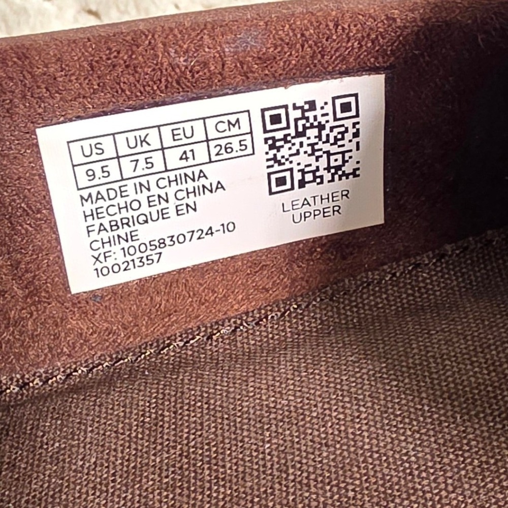TOMS Darcy Loafer Brown Leather Lug Sole Neutral Lightweight Womens 9.5 Pristine - Picture 5 of 6
